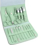 16 pcs Stainless Steel Nail Cutter Clipper Tool Box Set For Personal Care Manicure Set - Image 3